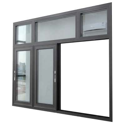 Wanjia made popular design Nice aluminium frame sliding glass window