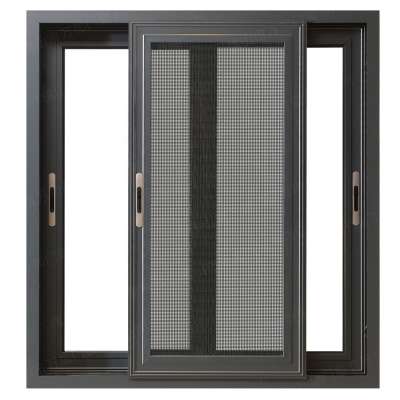 Best price aluminum window office interior sliding windows with mosquito nets