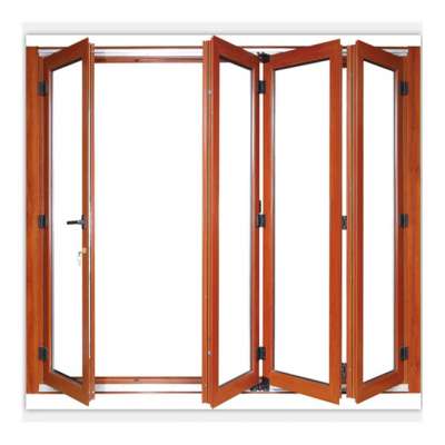 soundproof tempered glass accordion folding doors