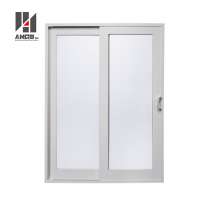 House Simple Aluminium Metal Profile Glazing s Gate, Modern Design Standard Aluminum Sliding Tempered Glass Door